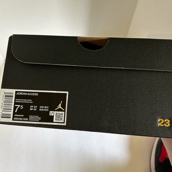 Nike Air Jordan Access Bred Black Red Mens 7.5 AR3762-006 Mid Jumpman sneakers - Picture 14 of 15